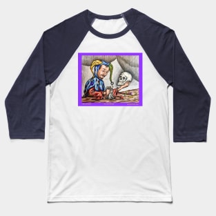 A Poor Jester in Self Reflection Baseball T-Shirt